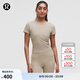 lululemon丨All It Takes 女士運(yùn)動(dòng) T恤 *羅紋Nulu? LW3GV0S 橡木棕 S /6