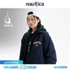 nautica white sail白帆×JAPAN系列 日系中性經(jīng)典廓形復(fù)古教練員厚外套夾克JPJW4403 藏青色41C L