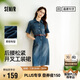 森馬（Semir）森柔牛仔|商場(chǎng)同款牛仔連衣裙女腰帶2025夏季工裝裙103325114001