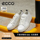 愛(ài)步（ECCO）休閑板鞋男 潮流厚底復(fù)古增高男鞋牛皮 街頭ACE856814 白色85681450874 42 建議選購(gòu)大一碼