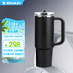 STANLEY巨無霸杯PRO吸管杯水杯保溫杯不銹鋼杯子大容量辦公887ML-黑色2.0