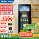 海爾（Haier）冰吧【獨立冷凍區(qū)】家用客廳冷藏柜紅酒柜冷凍展示柜辦公室冰箱茶葉水果保鮮柜現(xiàn)貨速發(fā) 167升快捷制冰丨冷凍區(qū)丨離子殺菌丨防霧 167L