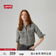 Levi's李維斯25年秋冬新款女士美式復(fù)古水洗做舊休閑牛仔襯衫外套 墨灰 S