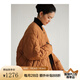 旅途原品ltyp 鵝絨羽絨服女品牌前十名新國標(biāo)羽絨高端95時(shí)髦廓形菱形外套 秋葉橘 - 嵿級(jí)95白鵝絨 L-XL/170cm