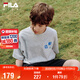 FILA【蘋果T】斐樂童裝兒童短袖T恤2025年夏季男童女童速干衣