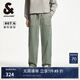 杰克·瓊斯（JACK&JONES）夏季時(shí)尚百搭水洗廓形松緊抽繩腰頭長褲牛仔褲褲子男裝225132085 E08橄欖綠 常規(guī) 32 175 W32/L32