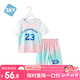 舒貝怡兒童籃球服夏季速干衣男女中大童童運動短袖套裝透氣訓(xùn)練服粉120