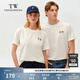 Teenie Weenie Men小熊男女同款T恤2025春季新款學(xué)院涼感休閑基礎(chǔ)圓領(lǐng)短袖 象牙白 L
