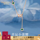 梵哲詩小蠻腰項(xiàng)鏈女2025新款玫瑰金輕奢小眾精致四葉草吊墜生日七夕禮物 孔雀石小蠻腰項(xiàng)鏈