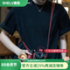 攝侶富士xs20保護(hù)套xt50皮套xm5xt5相機(jī)包x100vi保護(hù)殼xt30二代xt20皮殼xt10底座真皮紅色肩帶配件 XS20楓葉紅真皮保護(hù)套+墊肩牛皮肩帶