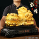 聚善緣八方聚財(cái)金蟾擺件聚寶盆客廳辦公室前臺(tái)招財(cái)裝飾店鋪喬遷開業(yè)禮品 八方聚財(cái)金蟾【沙金色】配碎水晶 大號(hào)49*25*41cm重約11kg