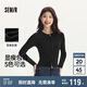 森馬（Semir）針織開衫女短款緊身顯瘦正肩秋季溫柔系純色圓領(lǐng)上衣101524106001