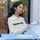 樂(lè)町【姆明聯(lián)名】翻領(lǐng)拉鏈線開衫女20毛衣毛衫外套 冬日白（現(xiàn)貨） M