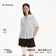 播商場(chǎng)同款新中式氣質(zhì)白襯衫女25夏季新款短袖襯衣BDS2CD2463 W10雪見(jiàn) S