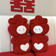 衛(wèi)辭壓床娃娃一對(duì)結(jié)婚喜字抱枕公仔喜娃娃婚房布置用品新婚禮物送新人 高度50厘米一對(duì)囍【高品質(zhì)】 高度50厘米