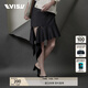 EVISU KURO 女士海鷗圖案半身裙2ESGNW1KL279FF 黑色 S
