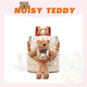 NOISY TEDDY新款嘻鬧泰迪草莓酪甜甜圈潮流百搭雙肩包外出逛街背 米白色