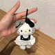 赫本ktkitty包包掛件可愛(ài)毛絨公仔草帽書(shū)包玩偶鑰匙扣掛飾送禮物 赫本風(fēng)貓咪掛件1個(gè)