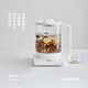 olayks立時梨花壺養(yǎng)生壺煮茶器迷你中藥壺燉藥壺辦公室養(yǎng)生杯養(yǎng)生燒水壺恒溫水壺小型燒水壺 陶白 1.5L 【純鈦底盤+16項菜單】 陶白