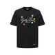 GBGOODBRAND 2025SS GOODLOVES立體刺繡標語輕奢時尚高級感短袖T恤 黑色 * L