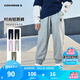 Converse匡威童裝男童長(zhǎng)褲2025春季新款中大童女童休閑運(yùn)動(dòng)褲百搭束腳衛(wèi)褲 巖嶺灰 130 /56 【建議身高116-122cm】