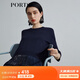 PORTS寶姿 商場(chǎng)同款新品女裝撞料拼接針織衫SL8K601KZE026 黎霧藍 S （4）