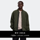 加拿大鵝（Canada Goose）【新品】Hudson男士黑標(biāo)抓絨飛行員夾克 大鵝外套 7221MB 9663 深灰綠 XL