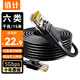 值計 六類網(wǎng)線 CAT6類千兆極速8芯雙絞工程家用電腦寬帶監(jiān)控電腦網(wǎng)絡(luò)跳線成品網(wǎng)線 黑色15米ZL-6150BK