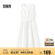 森馬（Semir）連衣裙女顯瘦收腰長裙溫柔2025夏季氣質(zhì)木耳邊背心裙107425114060