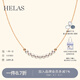 helas赫拉微笑Akoya海水珍珠項(xiàng)鏈18K金小米珠鎖骨鏈董潔同款生日禮物 18K金 玫瑰金色