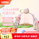 膳魔師Tritan運(yùn)動(dòng)水杯大容量健身水壺夏季水杯便攜旅行水壺TESC 【附背帶+掛件】彩虹粉 770ml