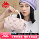 Kappa卡帕 新款正品波士頓女包圓桶手提單肩包時(shí)尚百搭斜挎包七夕禮物 桃氣奶芙粉