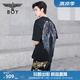 BOY LONDON【人間精靈】25新款春夏情侶款粉色針織短袖T恤N01145 黑色 L