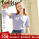 betu女裝春夏新款毛針織衫減齡時(shí)髦POLO領(lǐng)蝴蝶結(jié)針織衫女2302T02 紫色 L