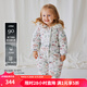 OAK FAMILY嬰兒連體羽絨服冬季保暖白鴨絨新生男女寶寶外出連體衣 愛麗絲花園 【90%白鴨絨】 80 cm