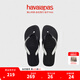 havaianas哈唯納Top Mix人字拖時尚海邊情侶沙灘拖外穿夏平底拖鞋 1069-黑色 39-40