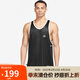 耐克NIKE男 運(yùn)動(dòng)背心 籃球訓(xùn)練 柔軟舒適 DX0334-010 黑白XL