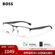 HUGO BOSS雨果博斯眼鏡框男士商務(wù)半框近視眼鏡架碳纖維材質(zhì)可配度數(shù) 1487 0AN