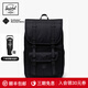 Herschel赫行【黑標(biāo)系列】新升級(jí)Little America20升中號(hào)雙肩包 純黑色 20L