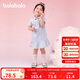 巴拉巴拉童裝兒童連衣裙女童寶寶裙子夏裝2025學(xué)院polo裙繡花208225111020