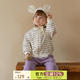 papa【糯米棉】爬爬秋季新款男女寶寶外套長(zhǎng)袖嬰兒棒球服時(shí)髦洋氣 米白 90 cm