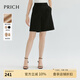 PRICH簡(jiǎn)約通勤直筒西裝褲2024夏新款高腰闊腿褲女 19黑色 M 160