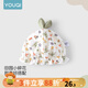 優(yōu)奇新生兒帽子早春新品純棉防風(fēng)護(hù)囟門(mén)胎帽甜美可愛(ài)初生女寶寶遮陽(yáng)帽 田園碎花【純棉款】 M碼【推薦0-6個(gè)月】