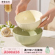 摩登主婦奶油陶瓷飯碗特別好看的家用6英寸泡面碗2025新款大湯碗 【2個(gè)裝奶白+奶綠】6英寸面碗