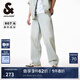杰克·瓊斯（JACK&JONES）25年男裝907寬松直筒牛仔褲男春夏新款淺藍(lán)男褲休閑牛仔褲子潮流 C40 淺牛仔藍(lán) 34 180 W34/L32