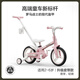 樂(lè )卡（Lecoco）兒童自行車(chē)平衡車(chē)二合一2-6歲多功能可折疊腳踏車(chē) X3plus 12寸 -琪芮粉（皮帶款）