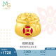 周生生 黃金轉運珠Charme文化祝福錢袋足金珠子不含繩91504C