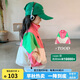 圖圖小象女童撞色拼接外套2025秋裝兒童立領上衣防風夾克 粉色 120