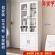 惠千貝實(shí)木書柜書架組合現(xiàn)代簡約帶玻璃門書櫥客廳書房儲物柜防塵書柜 A款長80cm(升級加厚) 不帶頂柜-包安裝(實(shí)木生態(tài)板)