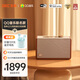 杰科Q25音箱 WiFi無(wú)線藍(lán)牙 家用音響客廳 無(wú)損音質(zhì)HIFI音響 Airplay2連接多房間音樂(lè)組合音箱 臻品音箱 摩卡棕